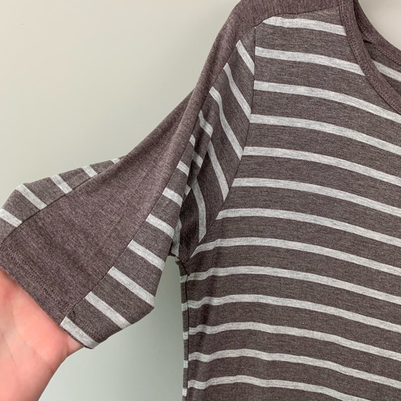 NWT LulaRoe Julia dress- gray and white - Picture 3 of 7